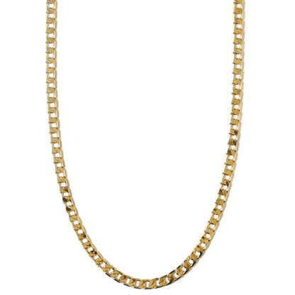 Vero™ | Flat Link Gold Curb Chain Necklace