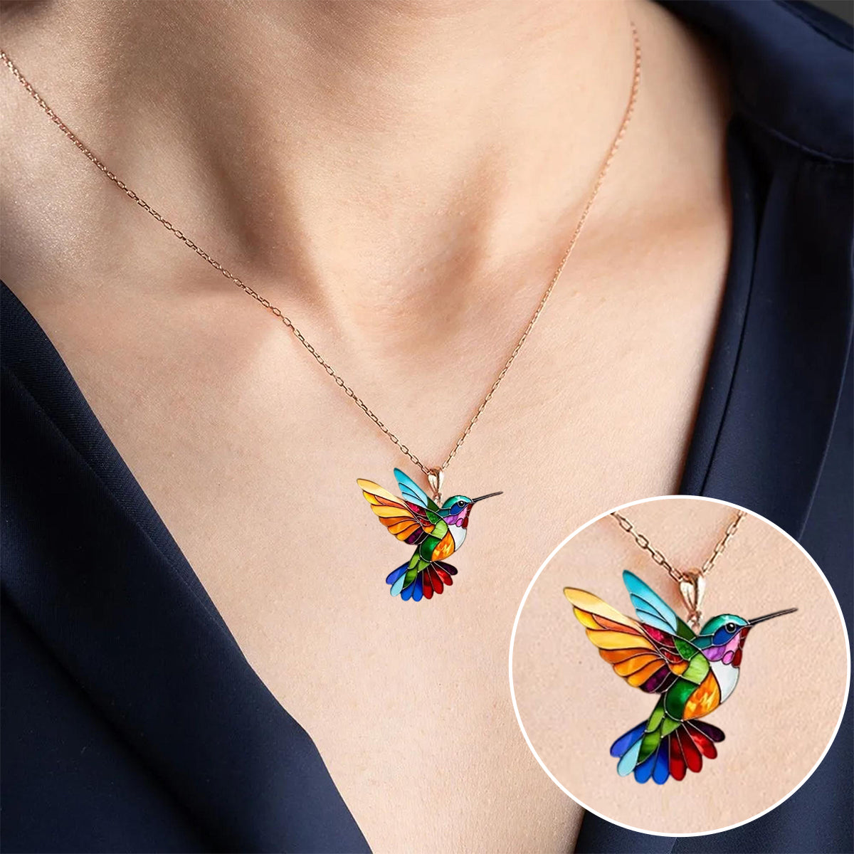 Aurea™ | Stunning Hummingbird Pendant Necklace