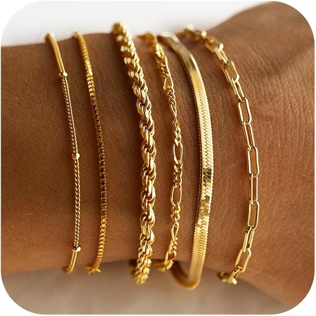 Vernetta™ | Gold Bracelet Set