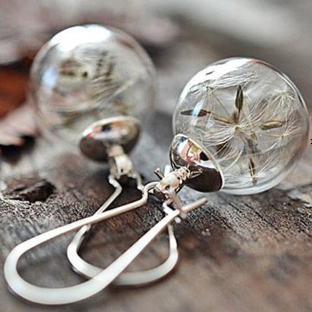 Dandelion™ | Delicate Silver Drop Earrings