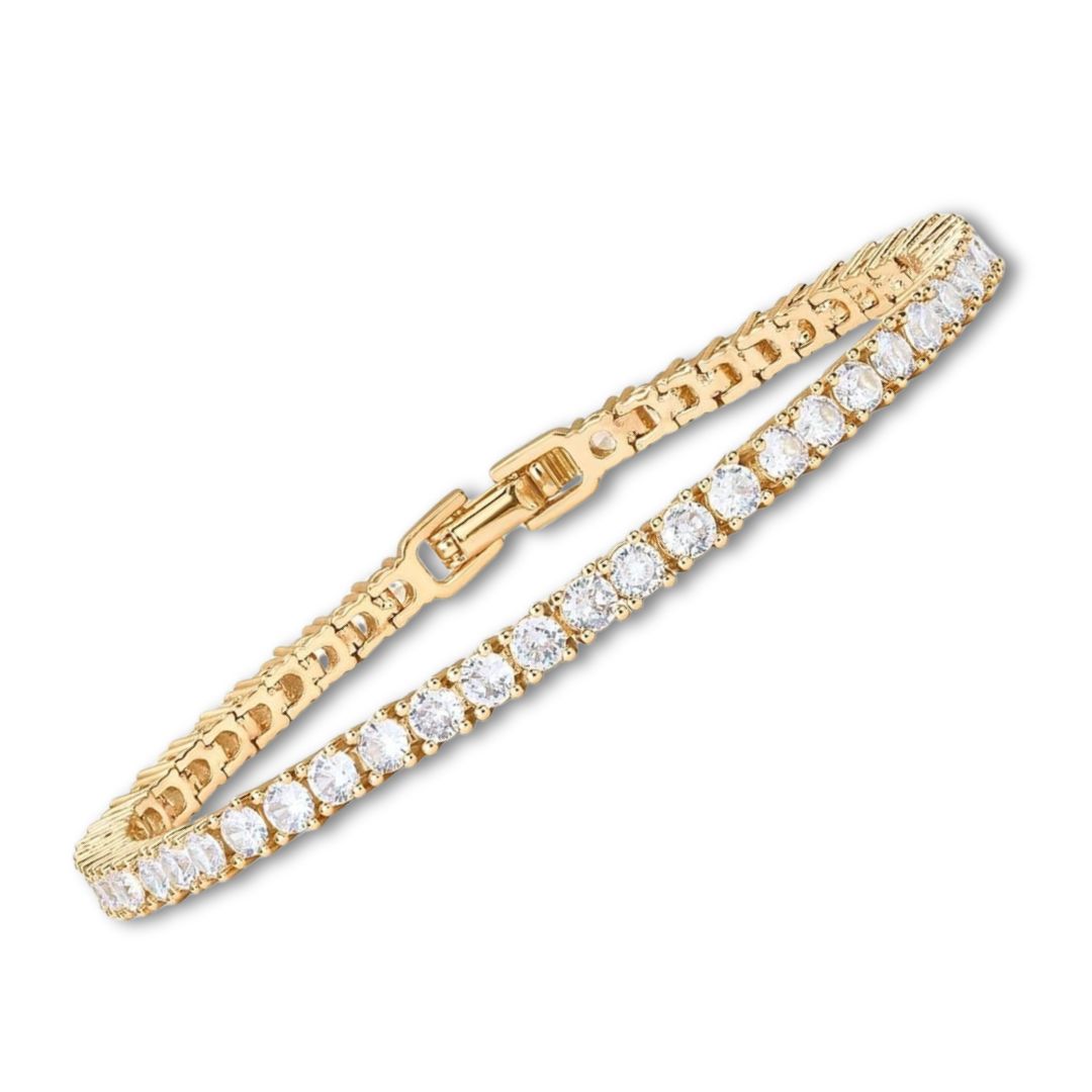 Lustra™ | Gold Moissanite Tennis Bracelet
