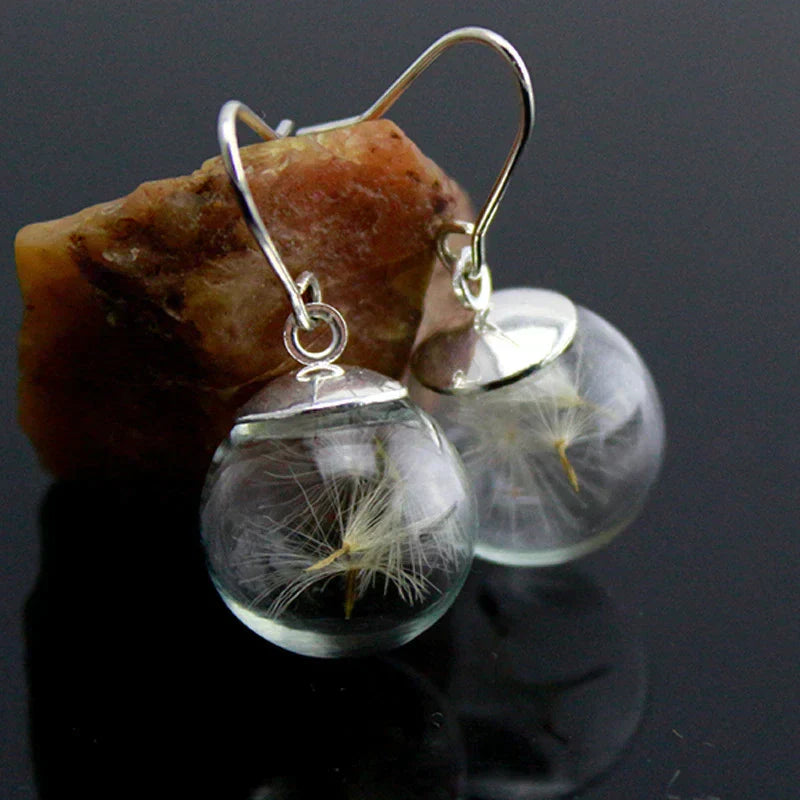 Dandelion™ | Delicate Silver Drop Earrings