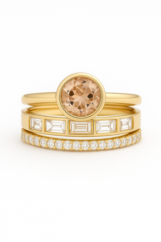 Elegant™ | Gold Ring for Women with Crystal Inlay