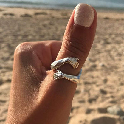 Cuddle™ | Adjustable Silver Ring for Women