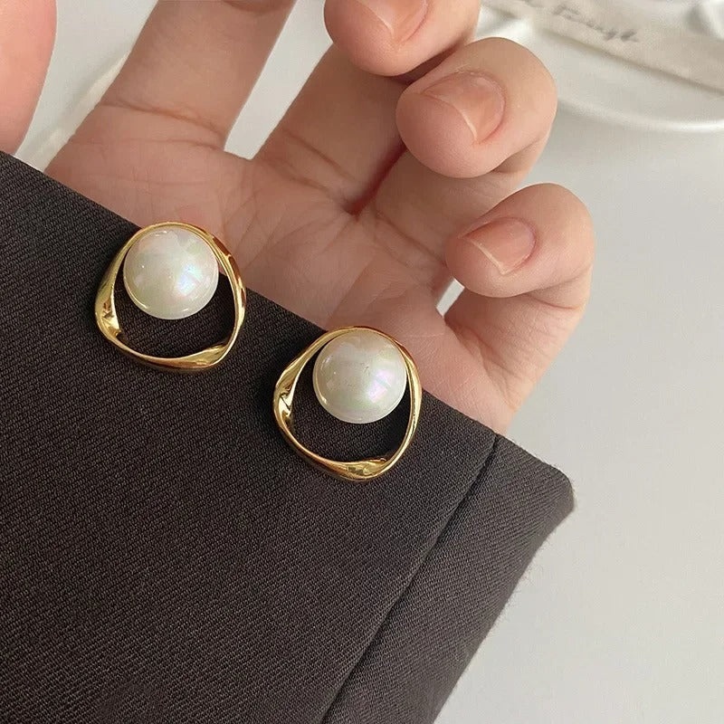 Emma™ | Vintage Pearl Earrings