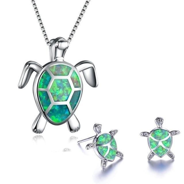 OpalWave™ | Sea Turtle Jewellery Set